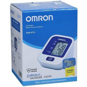 Omron HEM 8712 Automatic Blood Pressure Monitor (White and Blue)